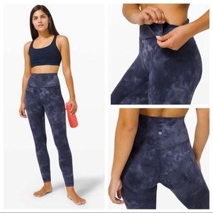 Lululemon Align ‘25 US4 Blue Tie Die